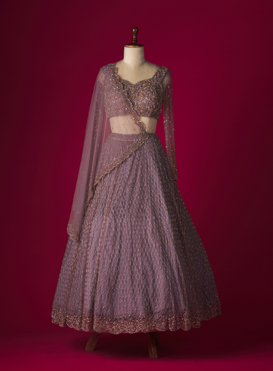 Purple Haze Embellished Lehenga Set